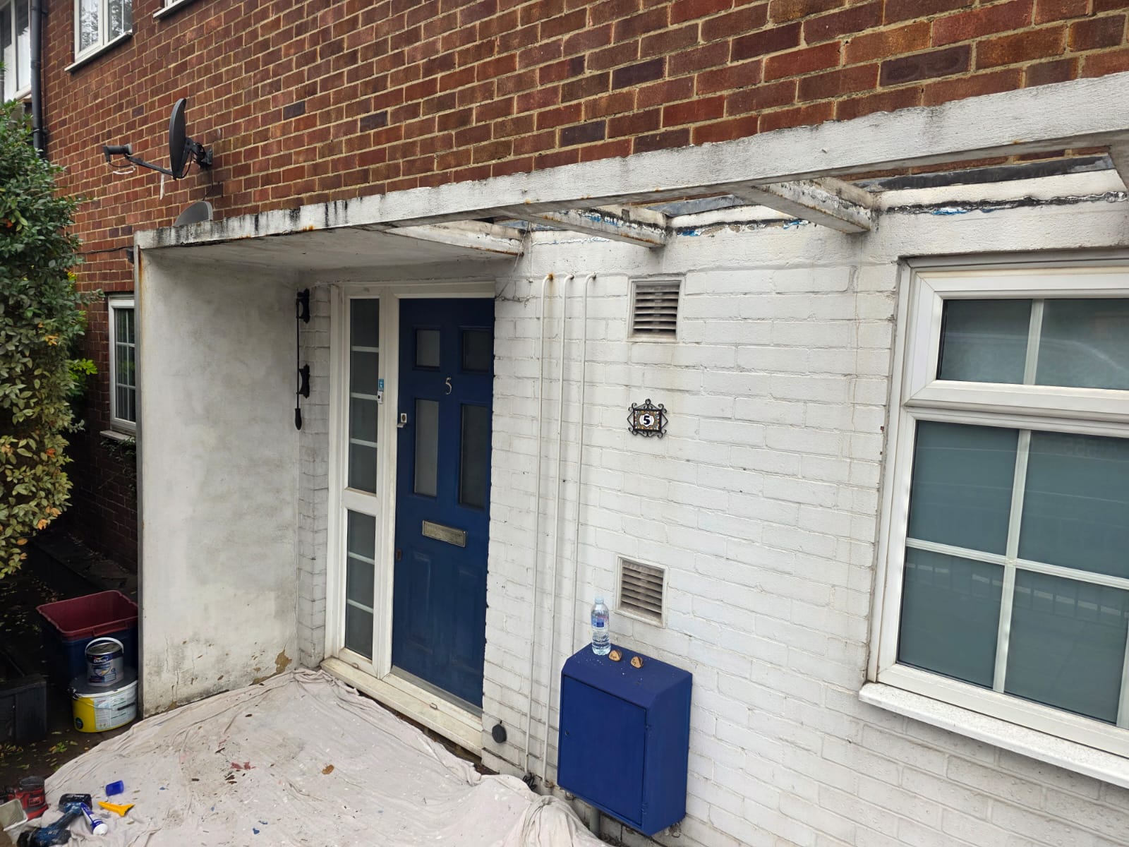 Front elevation before work started