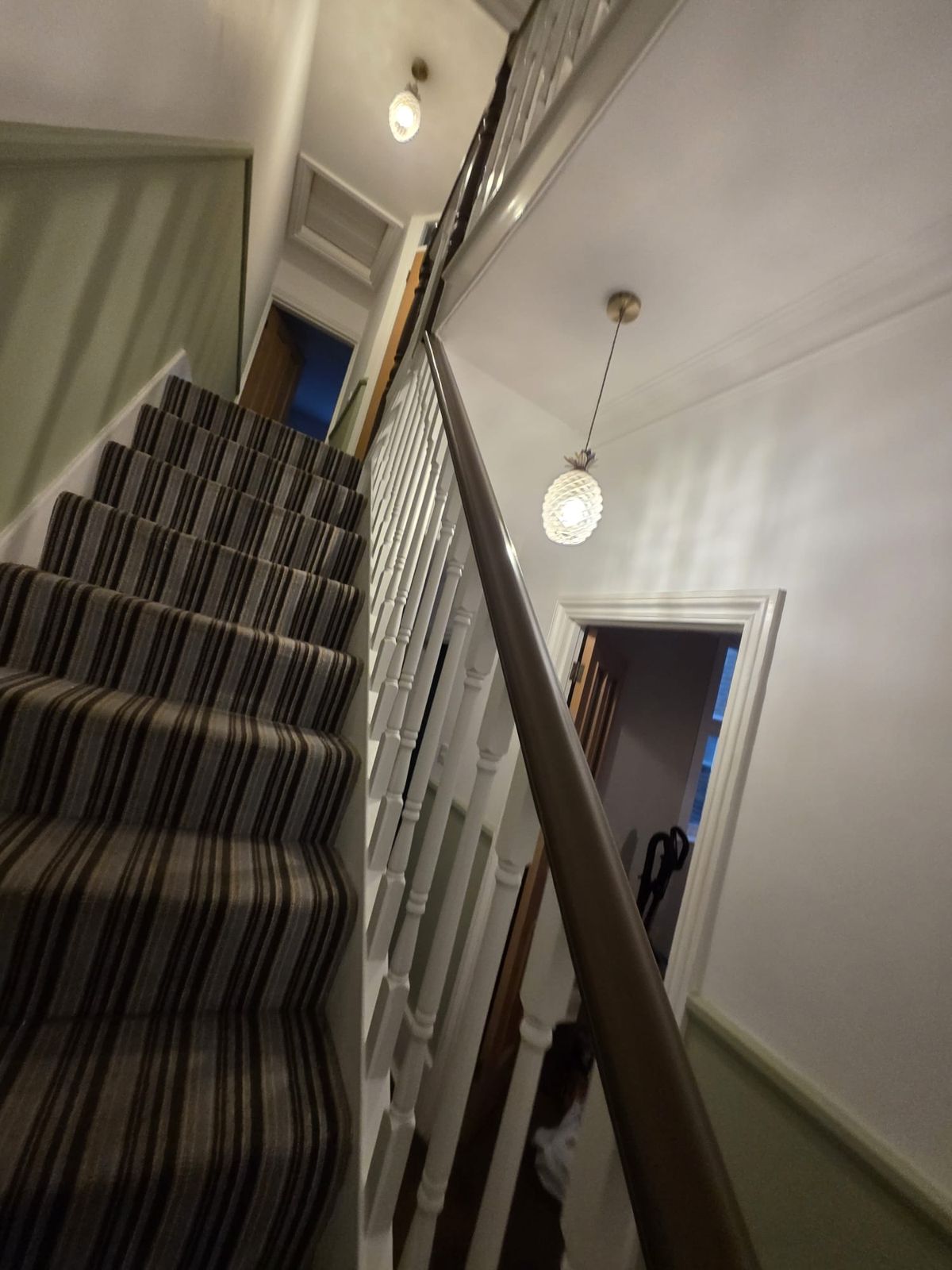 Staircase and banister from the landing